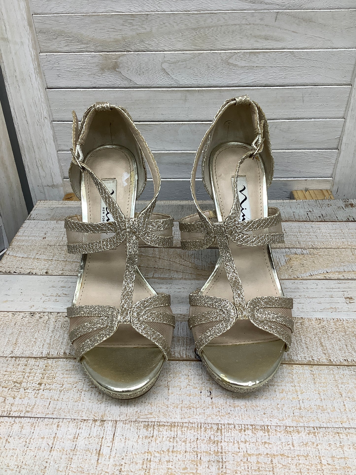 Sandals Heels Stiletto By Nina Size: 5