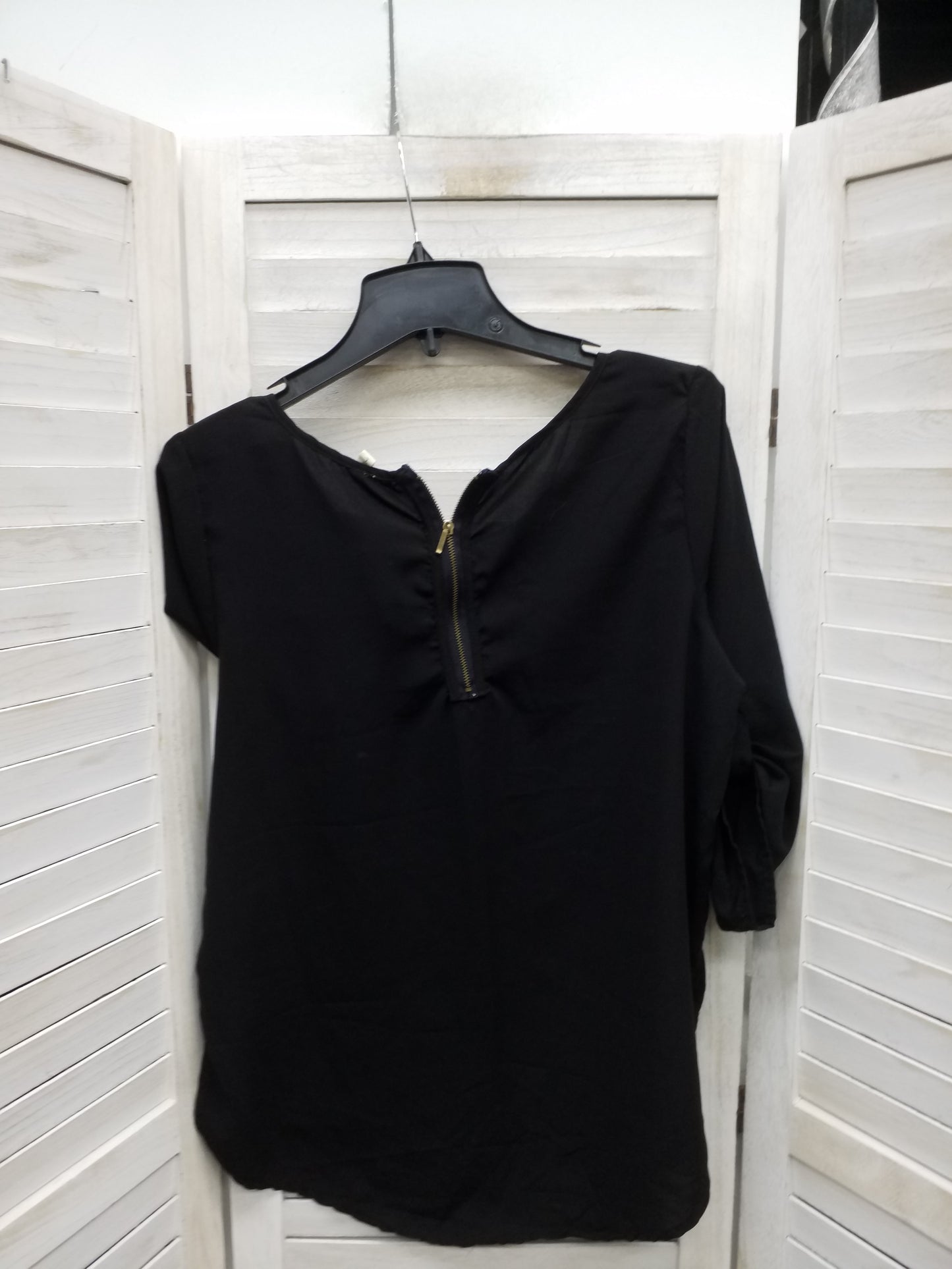 Top 3/4 Sleeve Basic By Japna Size: L