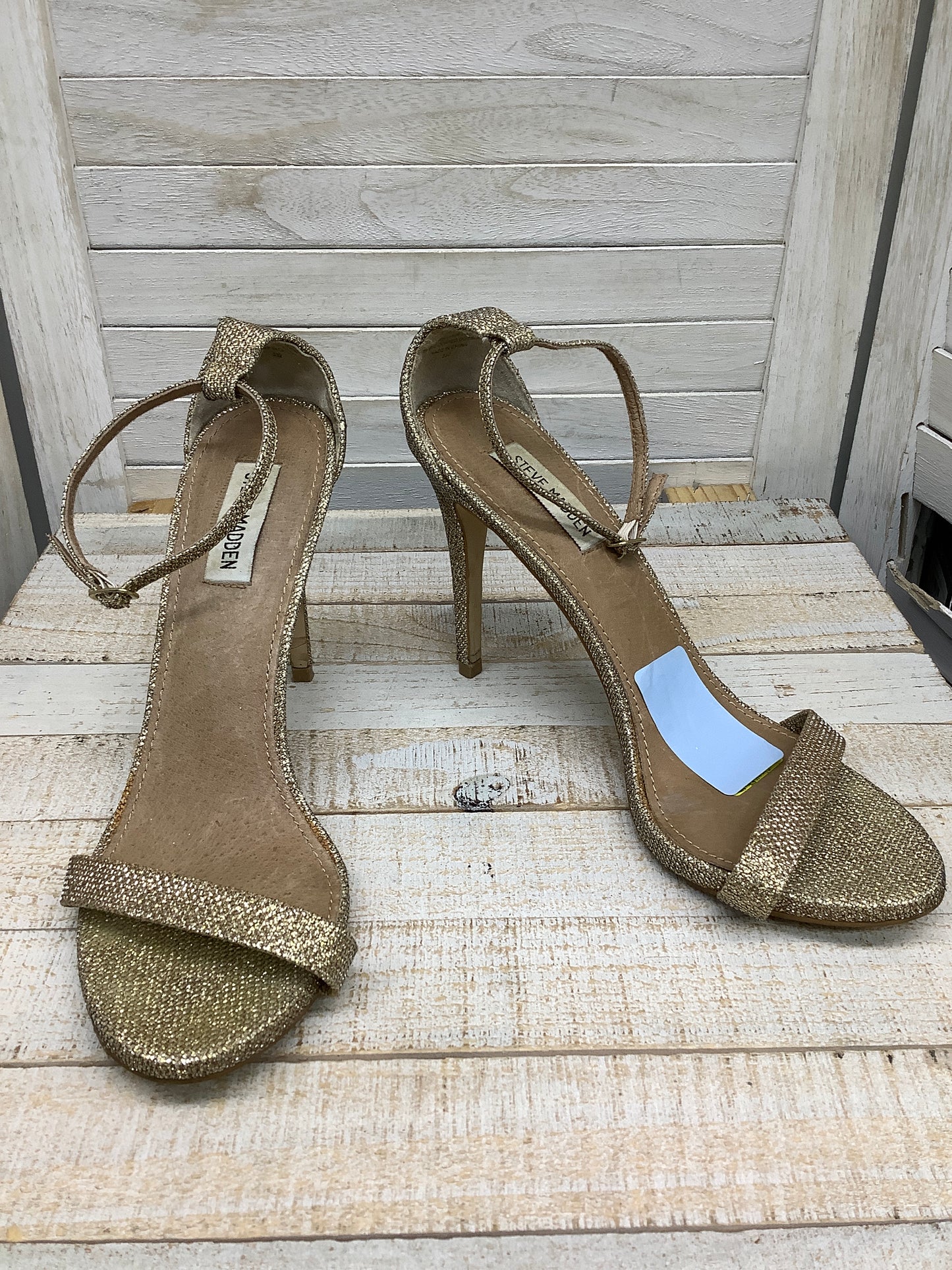 Sandals Heels Stiletto By Steve Madden Size: 9.5