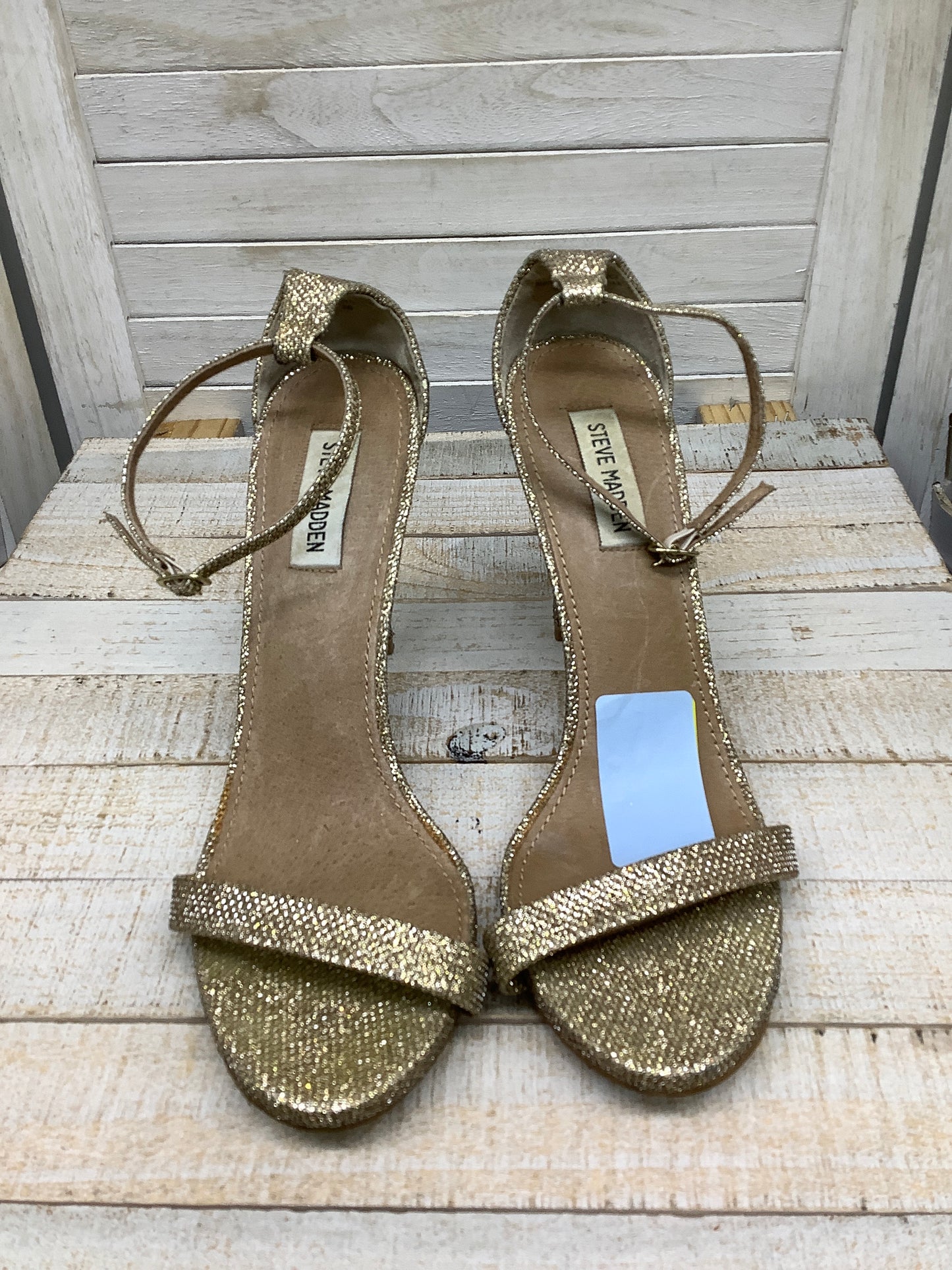 Sandals Heels Stiletto By Steve Madden Size: 9.5