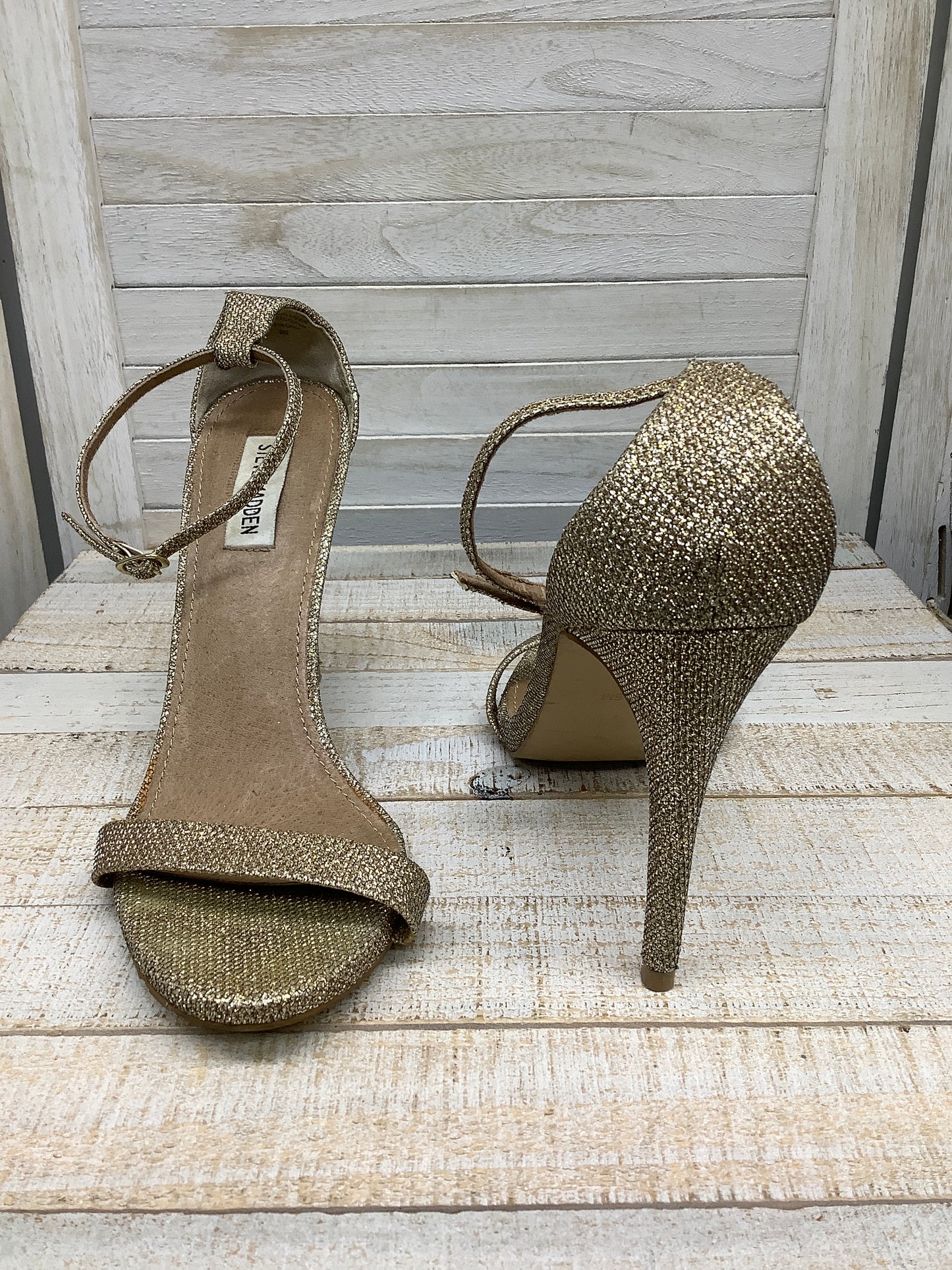 Sandals Heels Stiletto By Steve Madden Size: 9.5