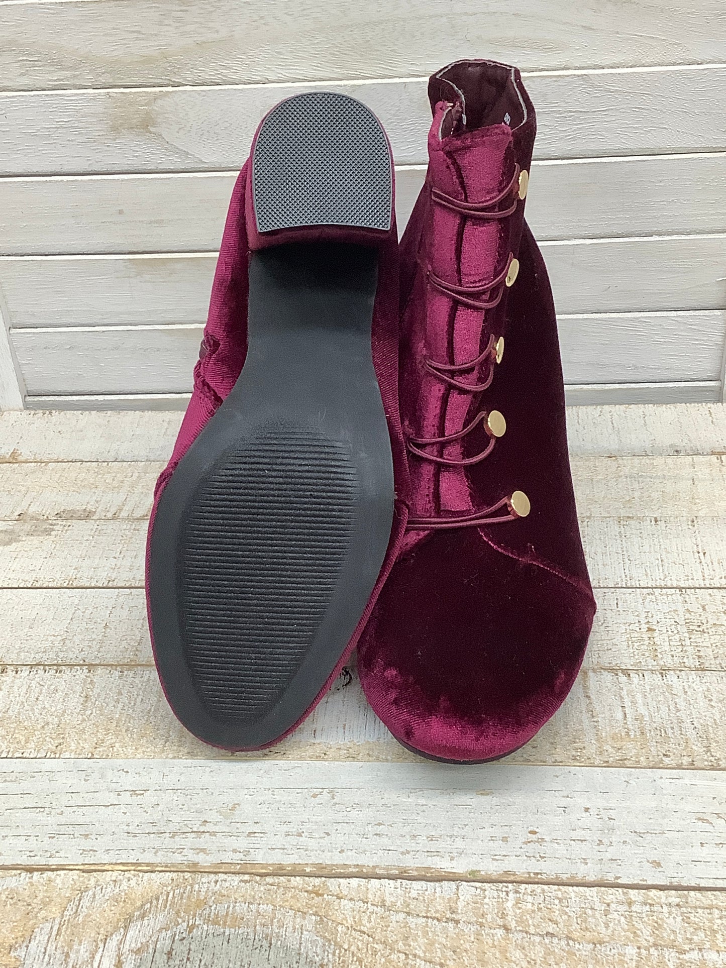 Boots Ankle Heels By Just Fabulous Size: 8.5