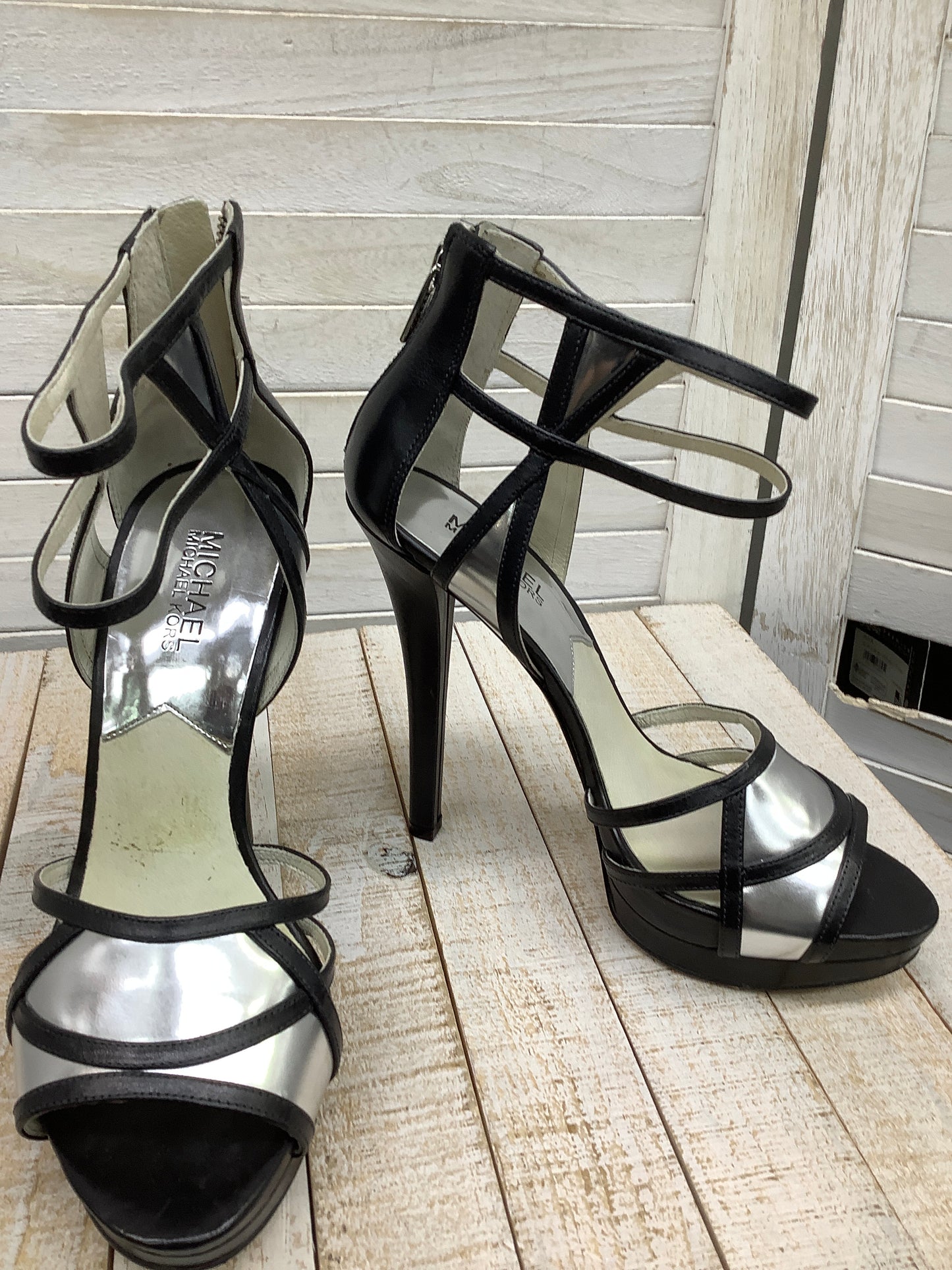 Sandals Heels Stiletto By Michael By Michael Kors Size: 9