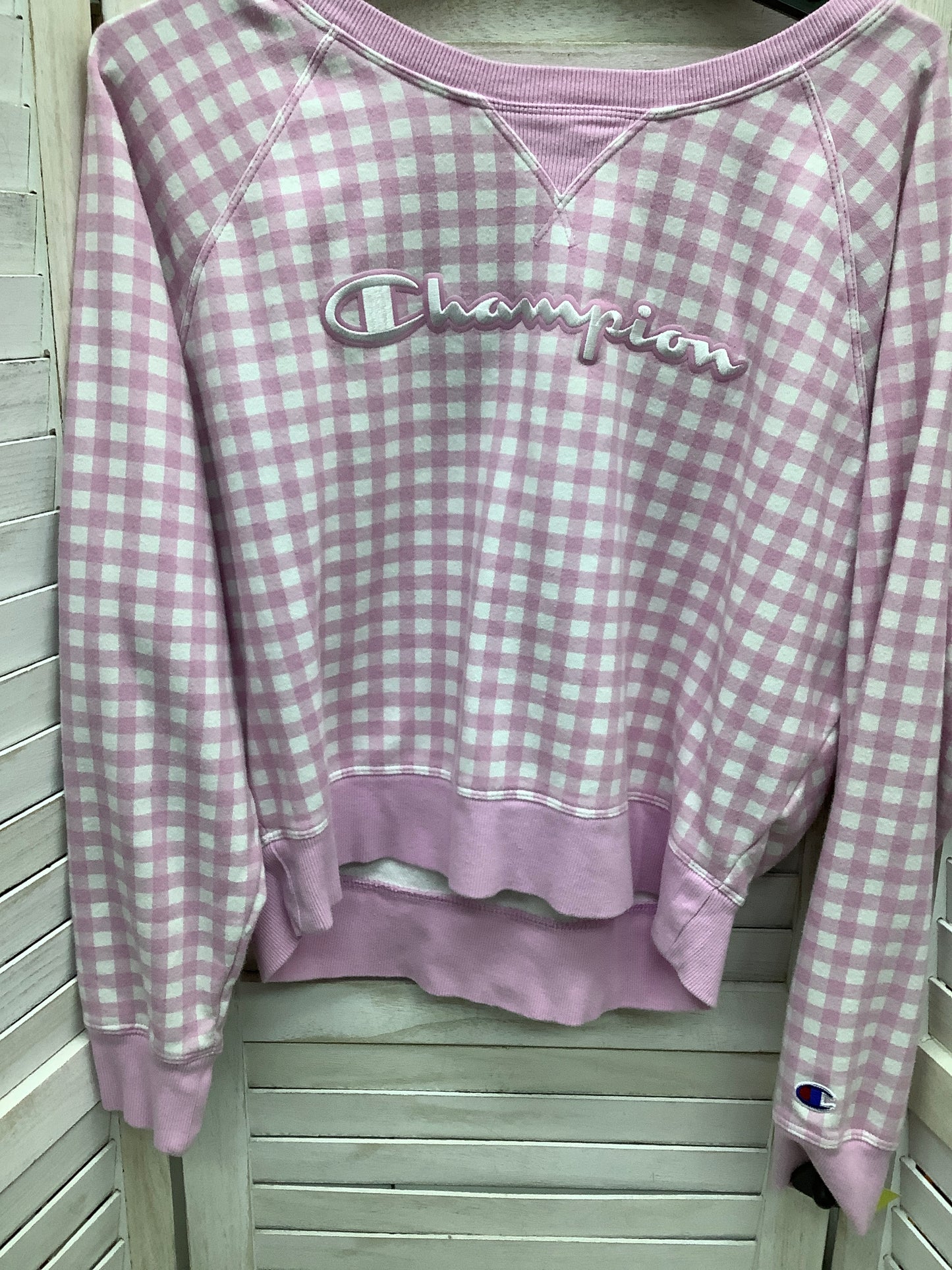 Sweatshirt Crewneck By Champion Size: L