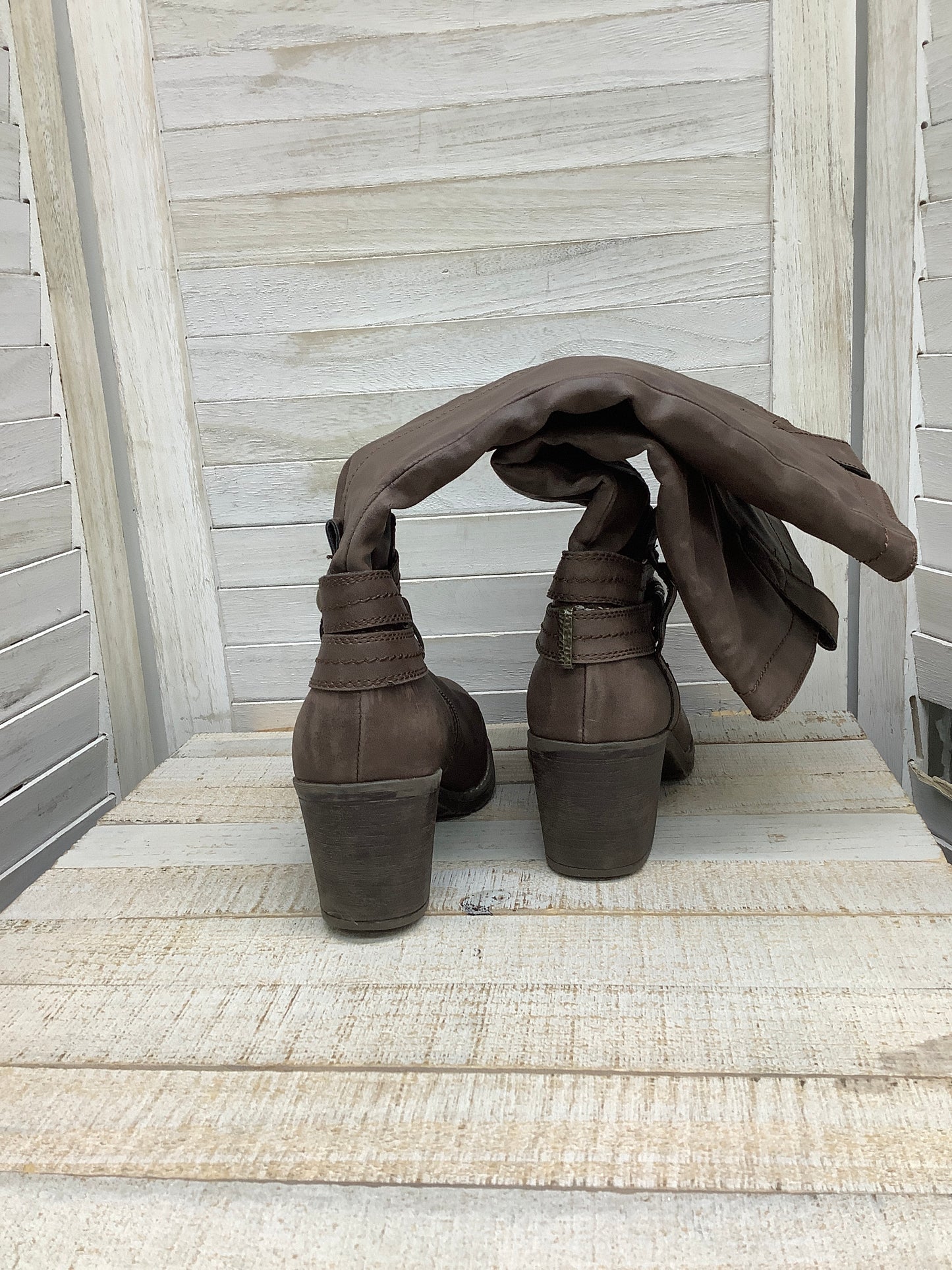 Boots Mid-calf Heels By Limelight Size: 7