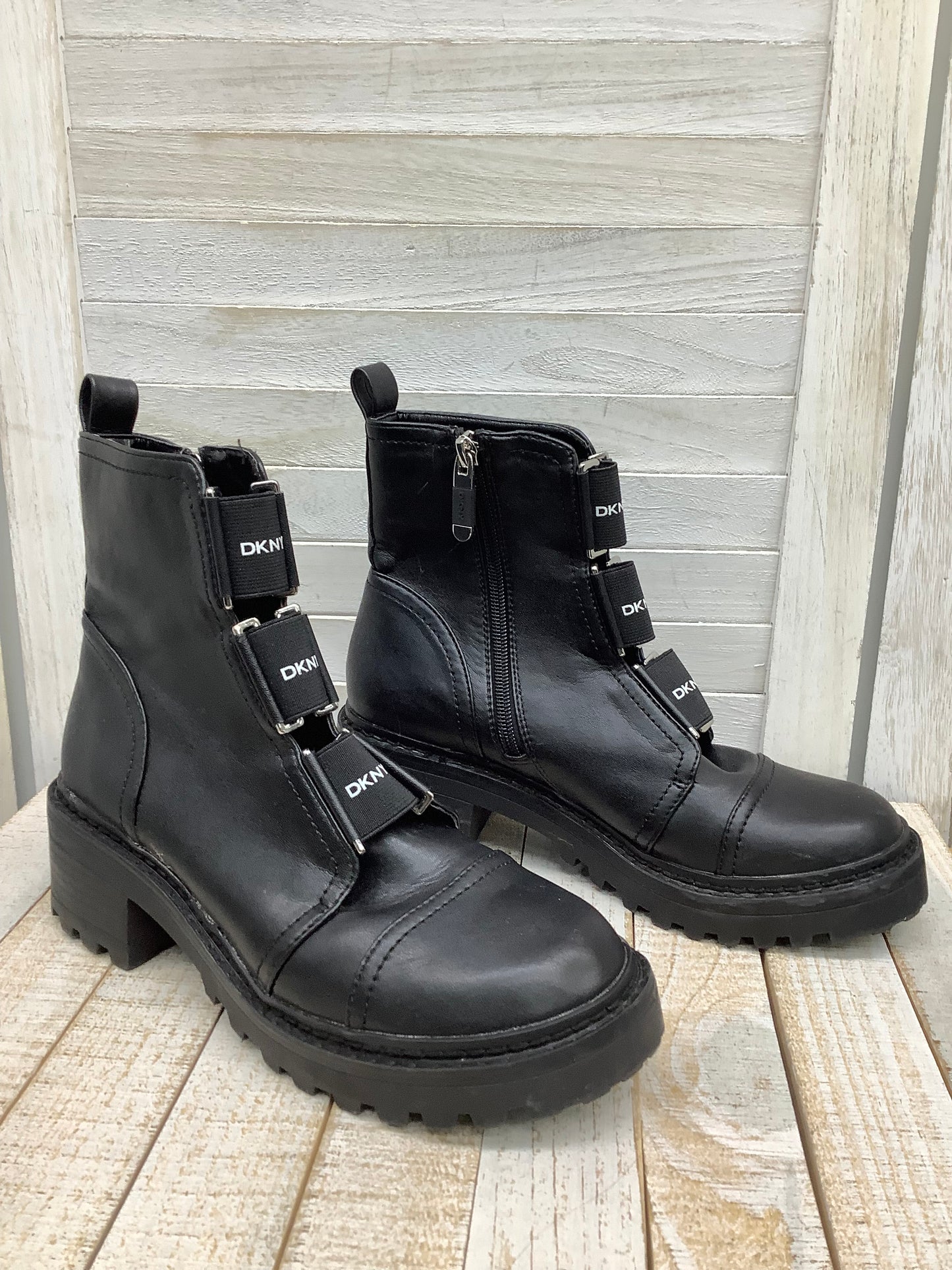 Boots Ankle Heels By Dkny Size: 7.5