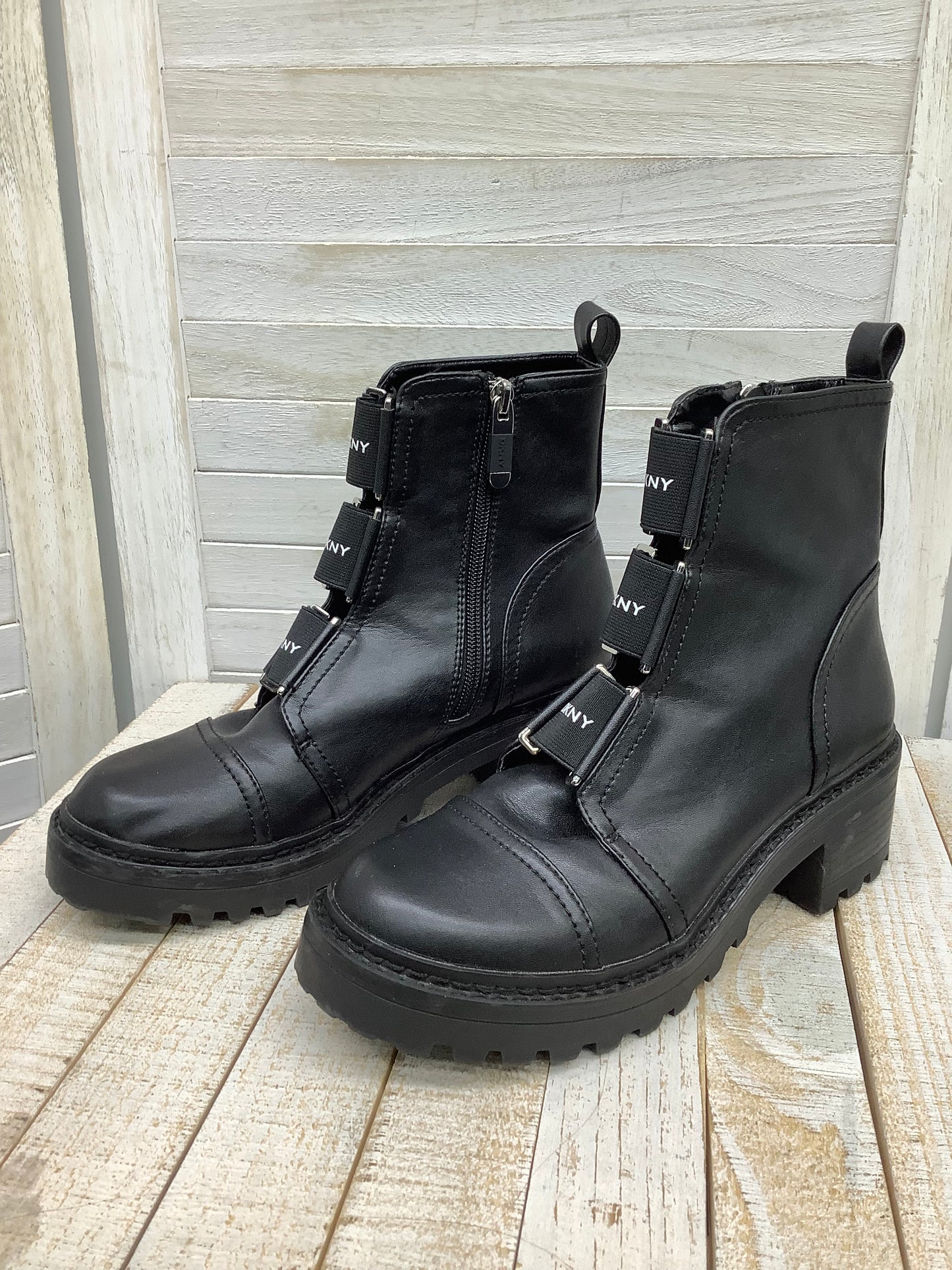 Boots Ankle Heels By Dkny Size: 7.5