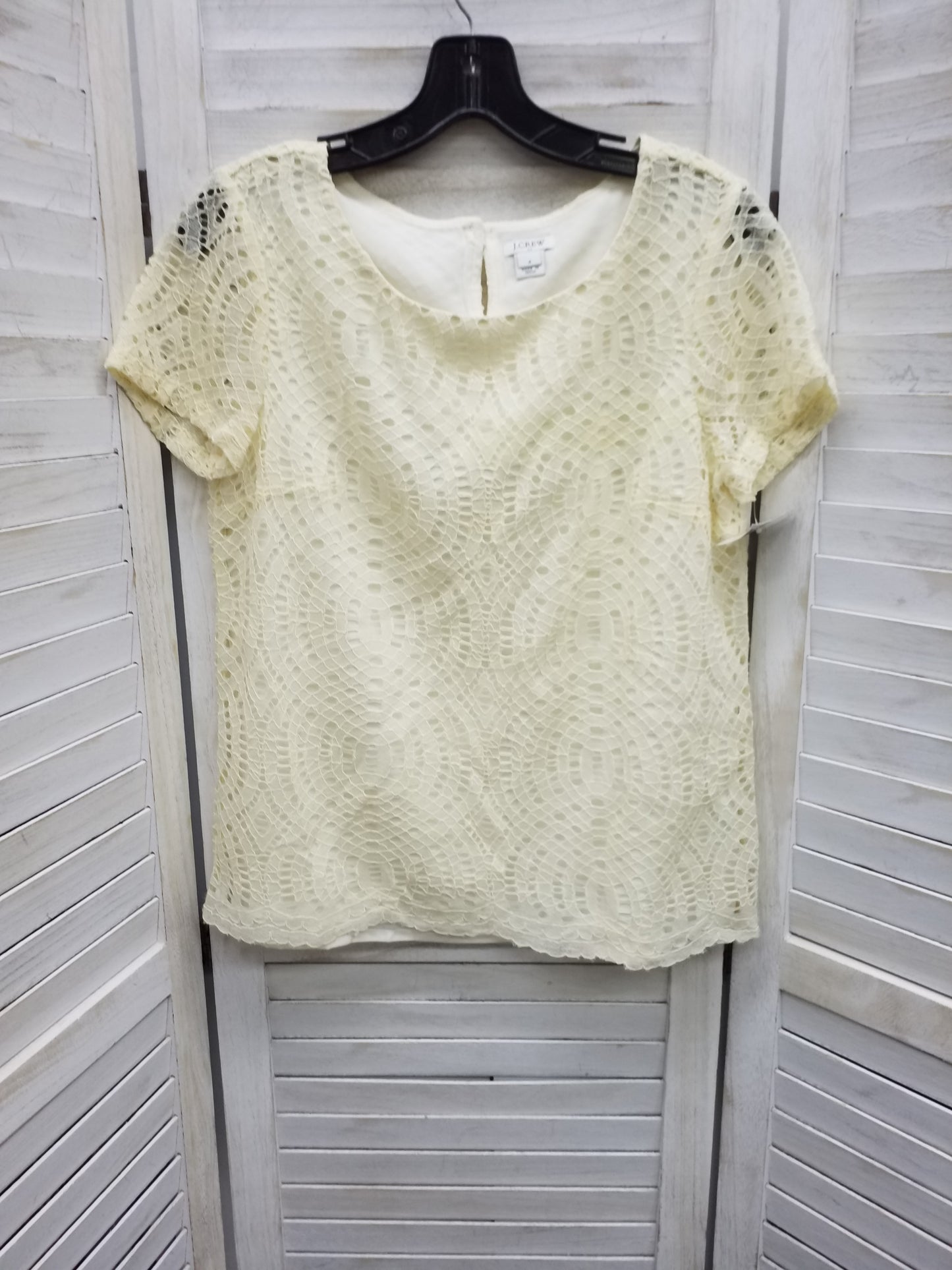 Top Short Sleeve By J Crew  Size: 4