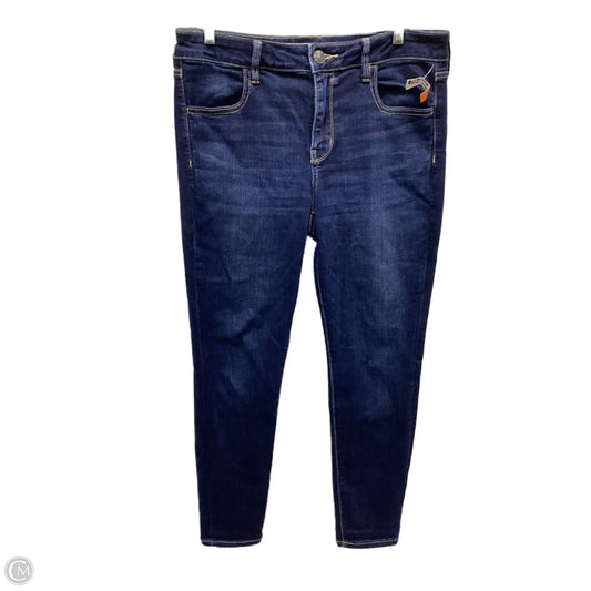 Jeans Jeggings By American Eagle In Blue Denim, Size: 14