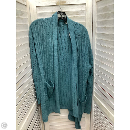 Sweater Cardigan By Maurices In Teal, Size: Xl