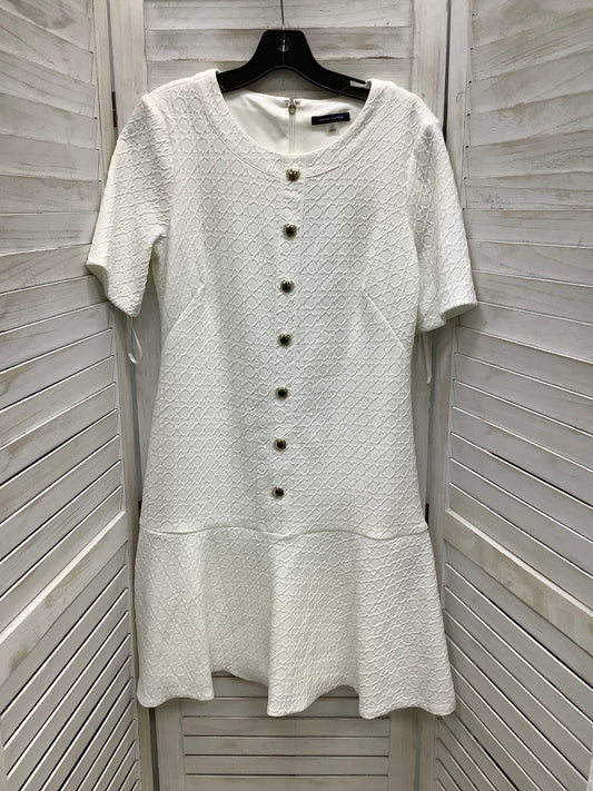 Dress Work By Tommy Hilfiger In White, Size: 8