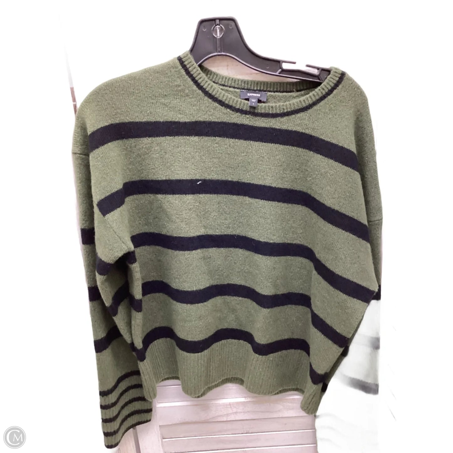 Sweater By Express In Striped Pattern, Size: S