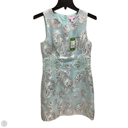 Dress Designer By Lilly Pulitzer In Blue & Silver, Size: 2