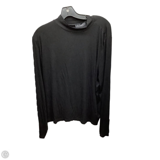 Top Long Sleeve By Eloquii In Black, Size: 22