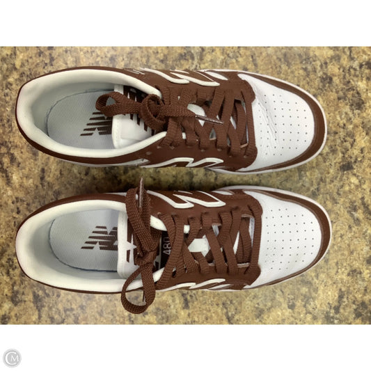 Shoes Athletic By New Balance In Brown & White, Size: 7.5