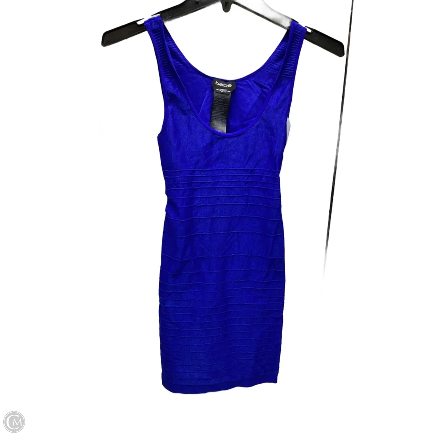 Dress Party Midi By Bebe In Blue, Size: S