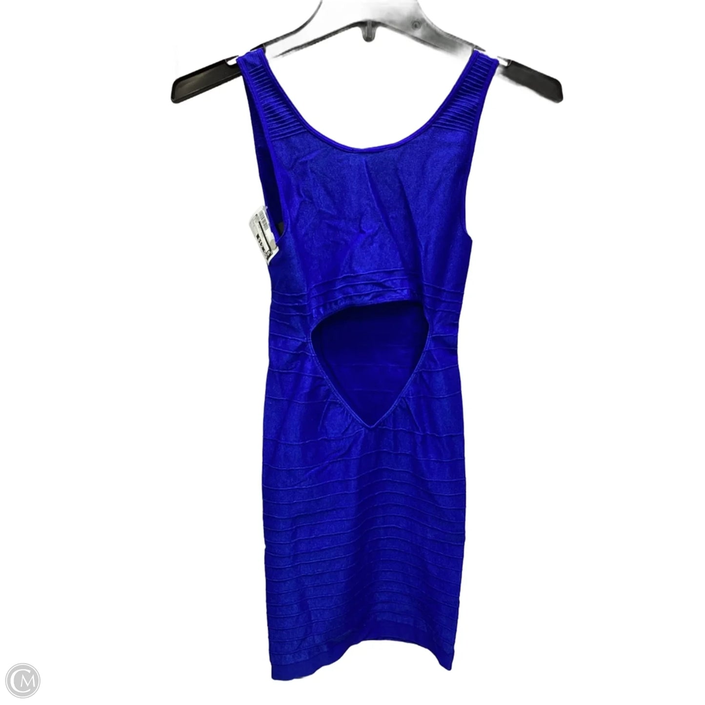 Dress Party Midi By Bebe In Blue, Size: S