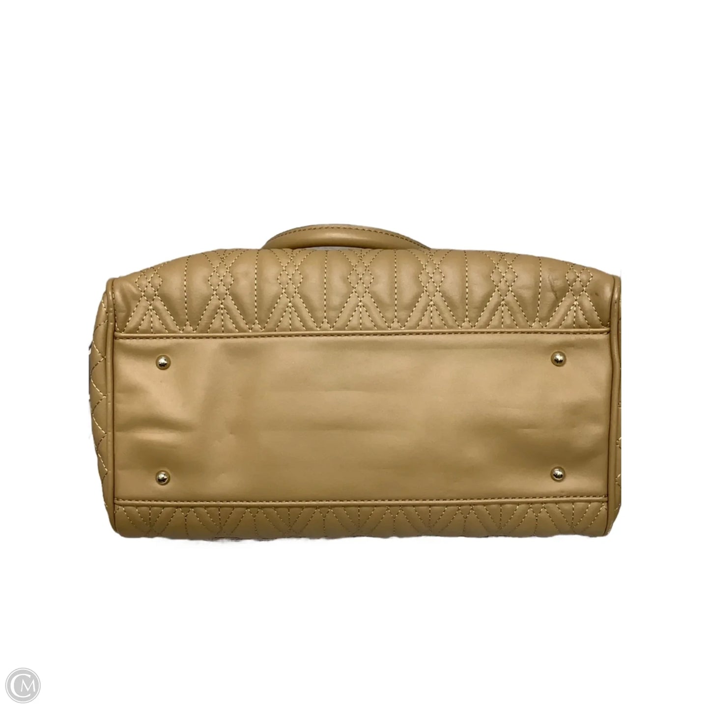 Handbag Leather By Guess, Size: Large