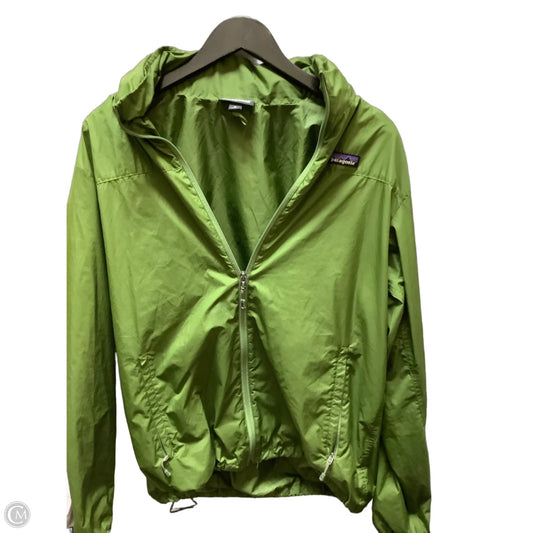 Jacket Windbreaker By Patagonia In Green, Size: M