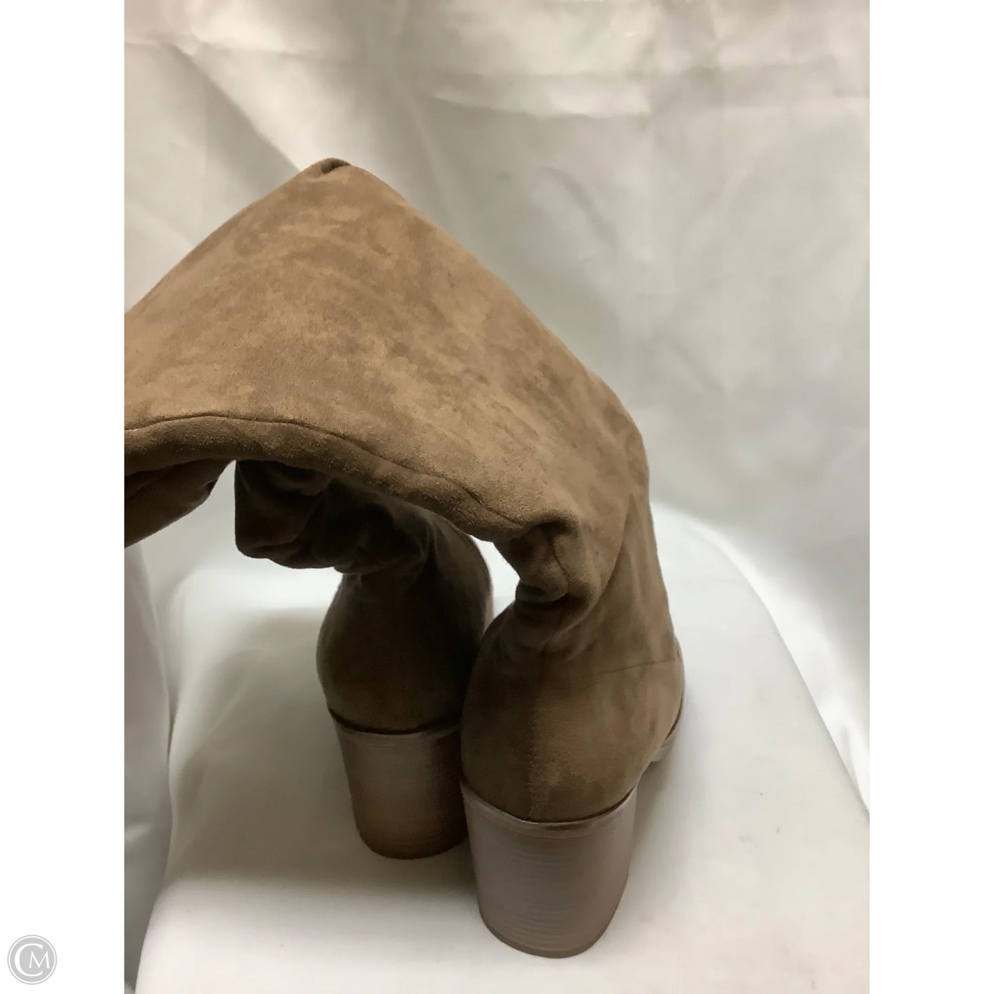 Boots Knee Heels By Universal Thread In Brown, Size: 9