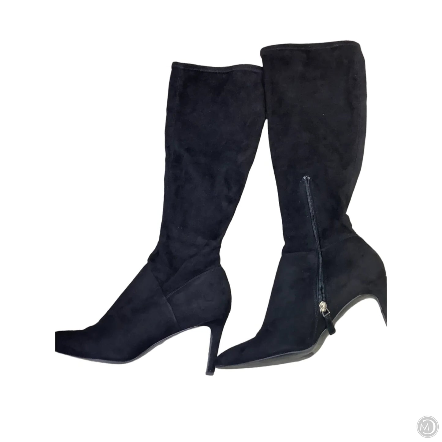 Boots Knee Heels By Nine West In Black, Size: 8.5