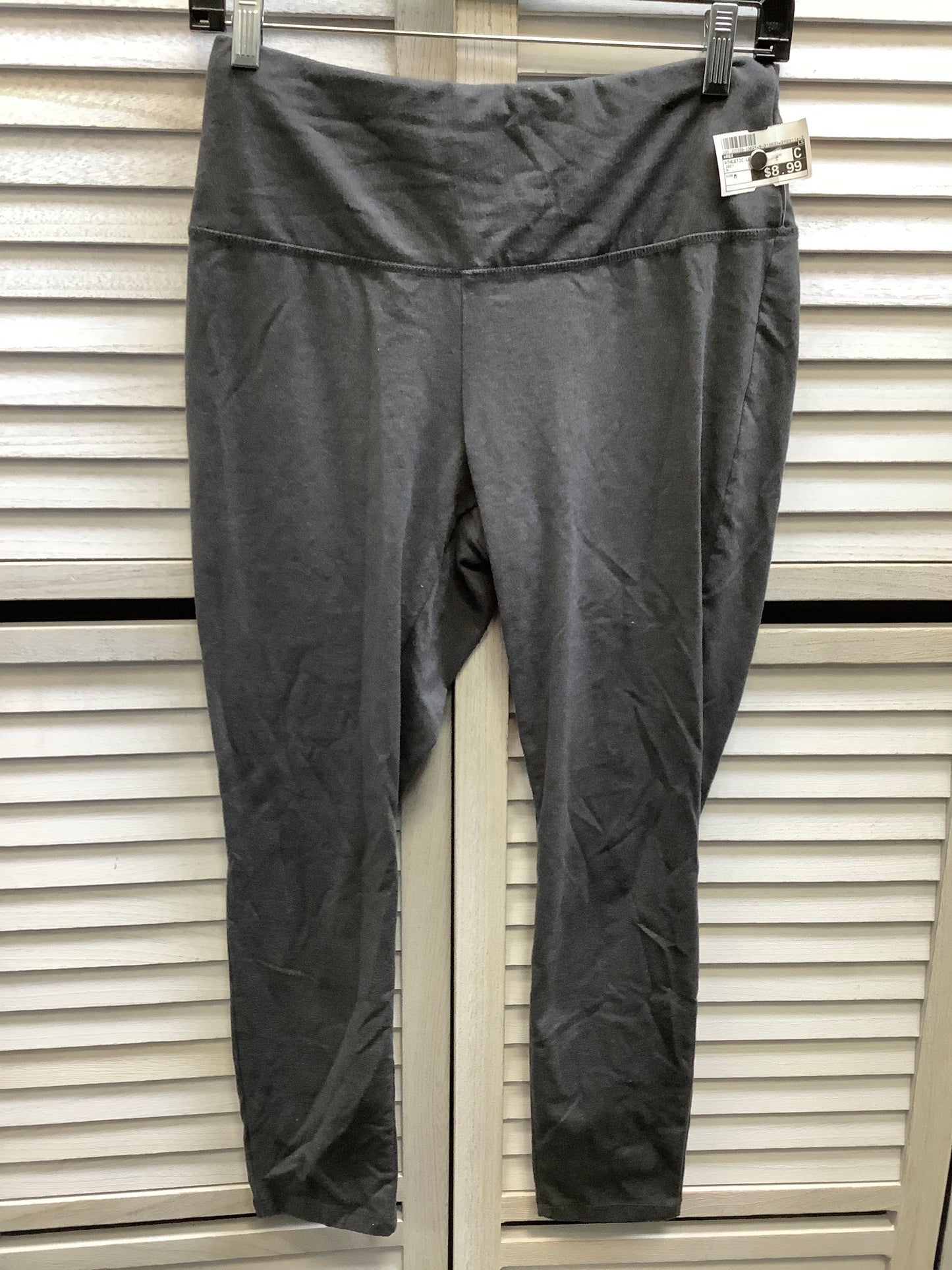 Athletic Leggings By Rbx In Grey, Size: M