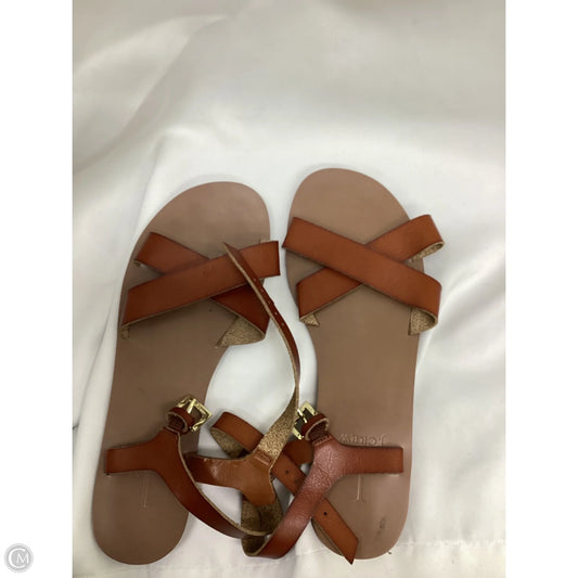 Sandals Flats By J. Crew In Brown, Size: 7