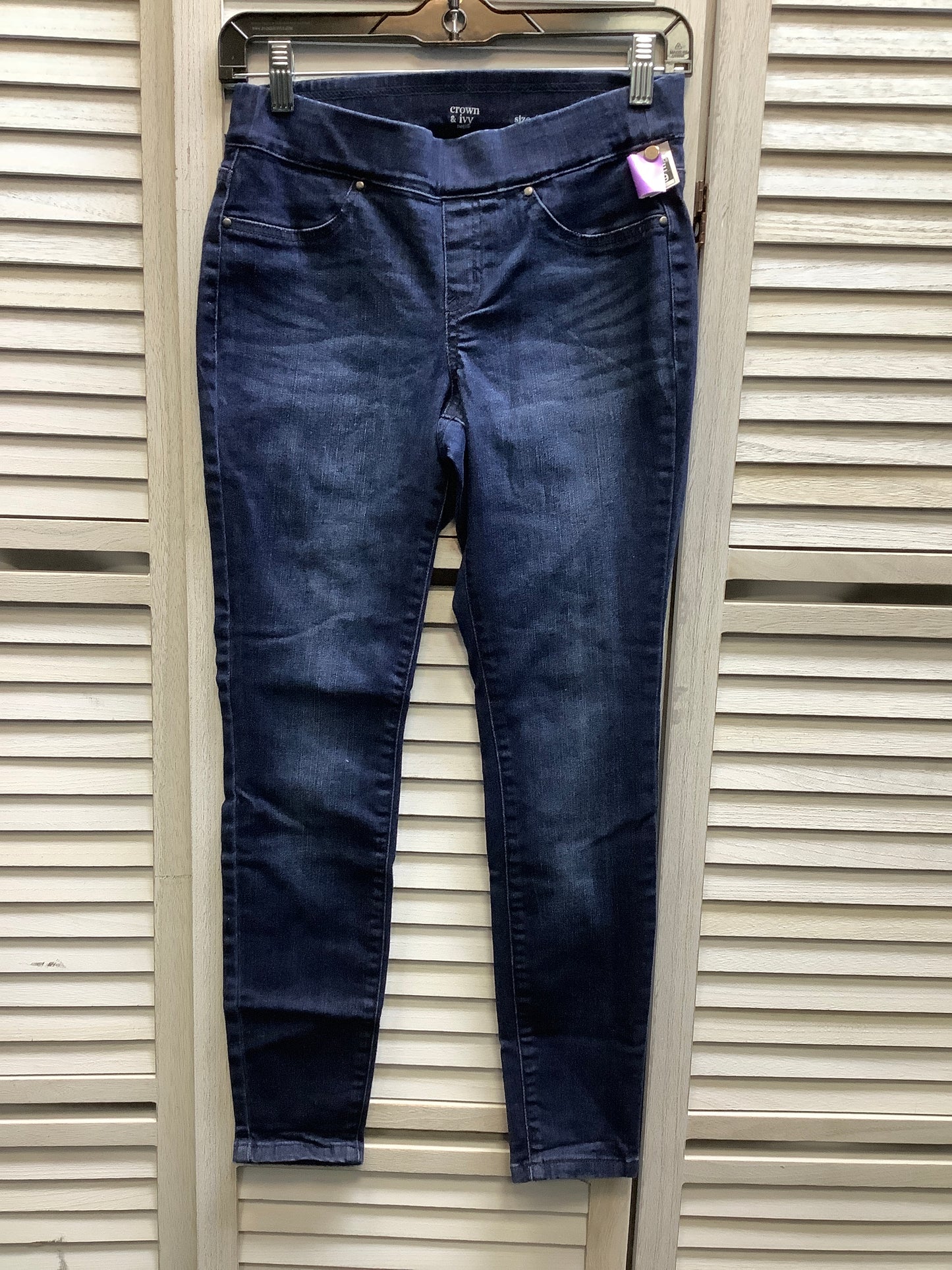 Blue Denim Jeans Skinny Crown And Ivy, Size 4petite