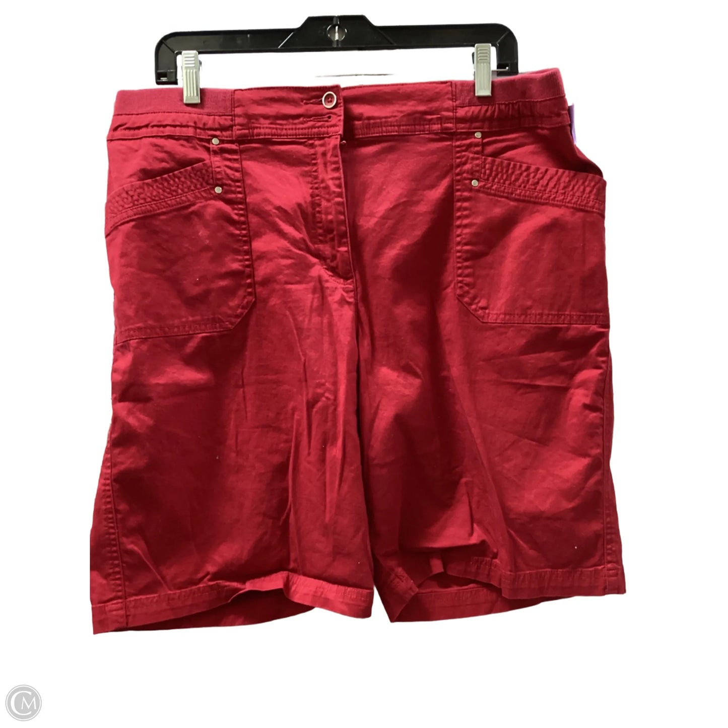 Shorts By Karen Scott In Red, Size: 16