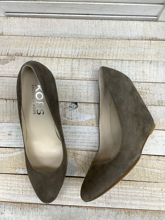 Beige Shoes Heels Wedge Michael Kors, Size 8