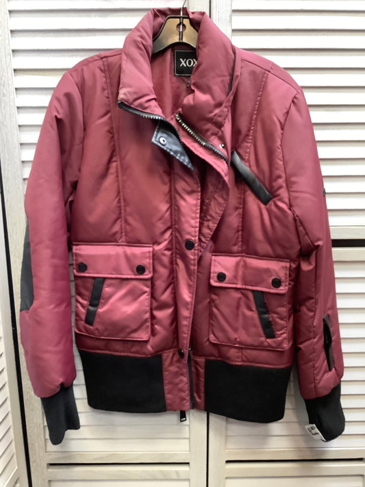 Coat Puffer & Quilted By Xoxo In Red, Size: L