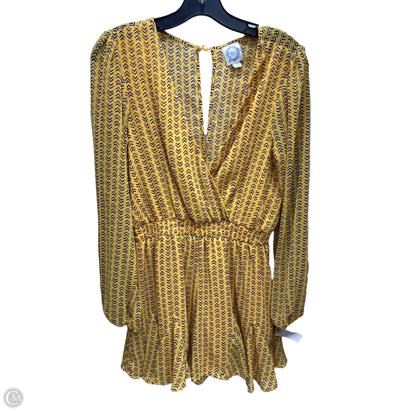 Romper By Blue Rain In Yellow, Size: L