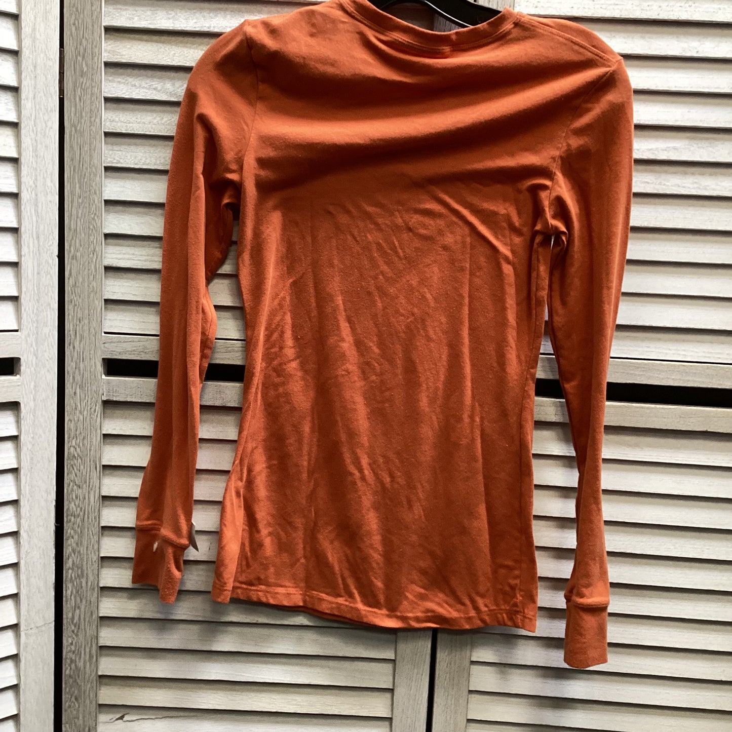 Top Long Sleeve By Cuddl Duds In Orange, Size: Xs