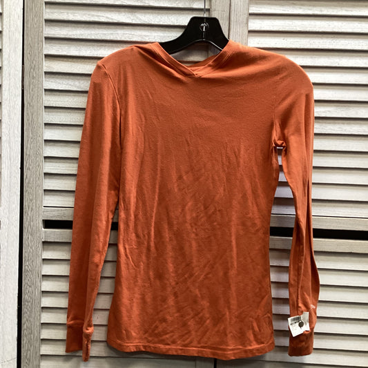 Top Long Sleeve By Cuddl Duds In Orange, Size: Xs