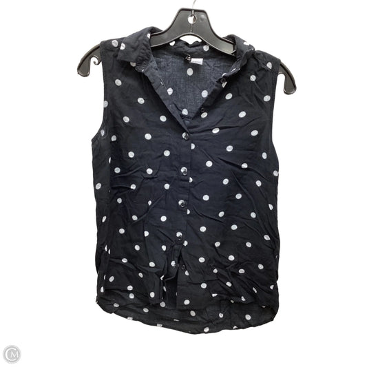 Top Sleeveless By Divided In Polkadot Pattern, Size: 6