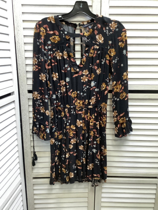 Dress Casual Midi By American Eagle In Floral Print, Size: S