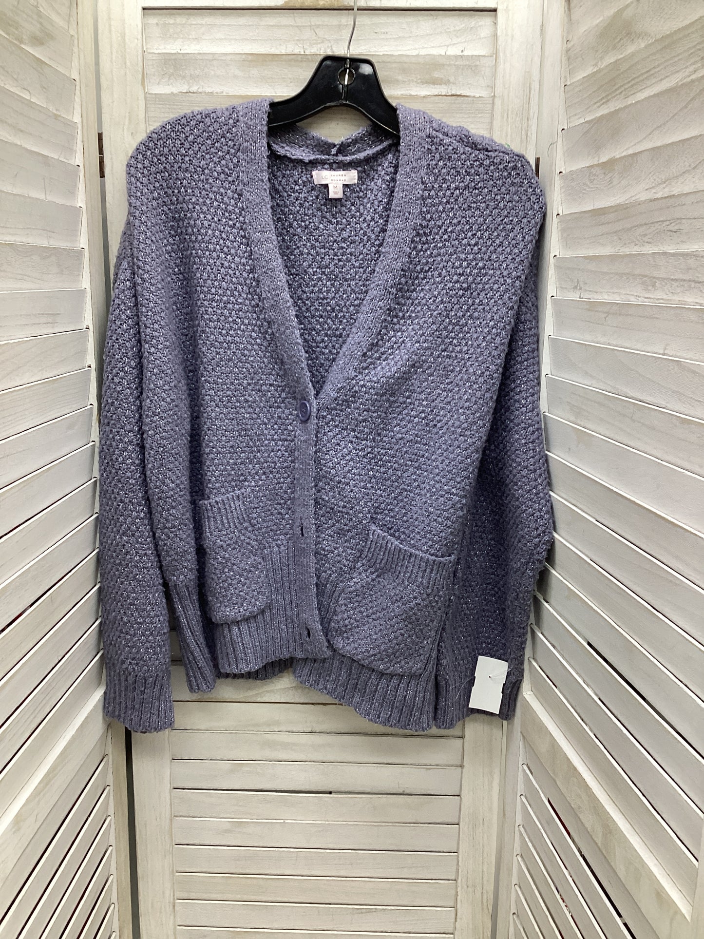 Cardigan By Lc Lauren Conrad In Blue, Size: M