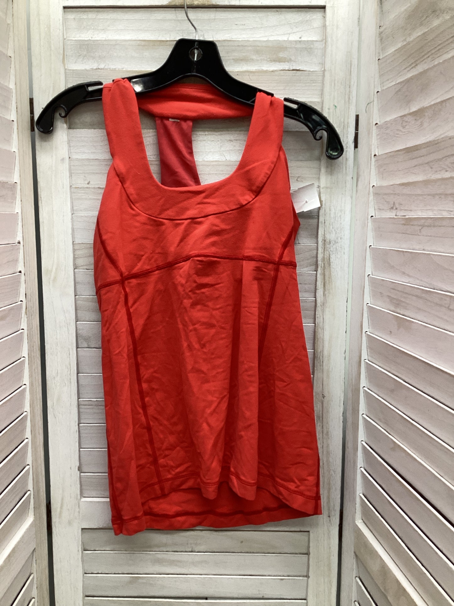 Athletic Tank Top By Lululemon In Orange, Size: 6