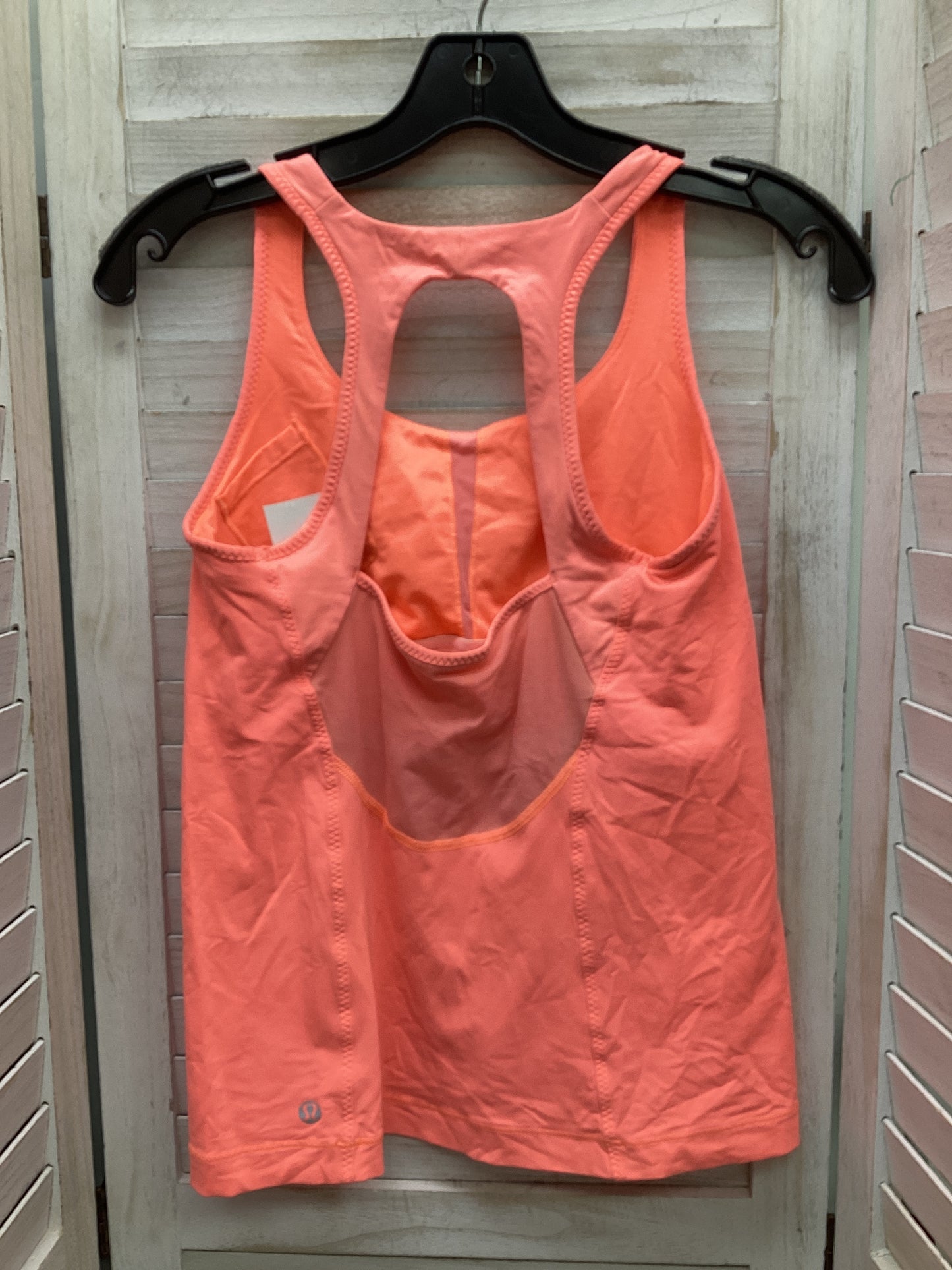 Athletic Tank Top By Lululemon In Orange, Size: 8