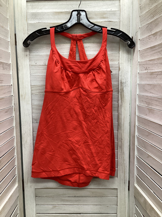 Athletic Tank Top By Lululemon In Red, Size: 6