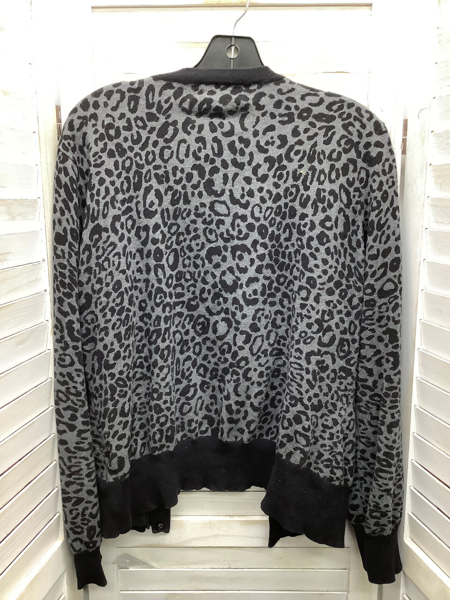 Cardigan By Michael By Michael Kors In Leopard Print, Size: Xl