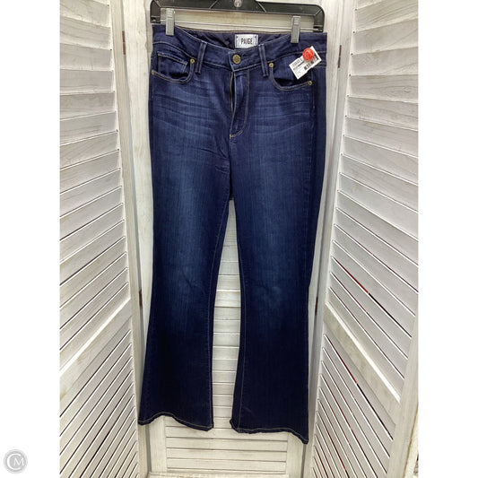 Jeans Boot Cut By Paige In Blue Denim, Size: 6