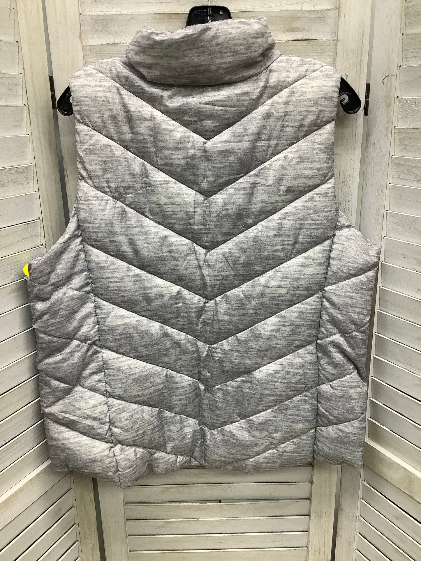 Vest Puffer & Quilted By So In Grey & White, Size: Xl