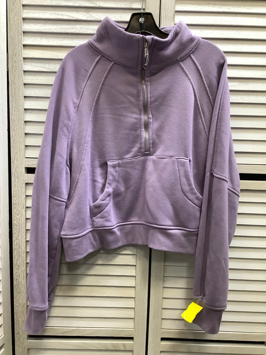 Sweatshirt Collar By Clothes Mentor In Purple, Size: Xl