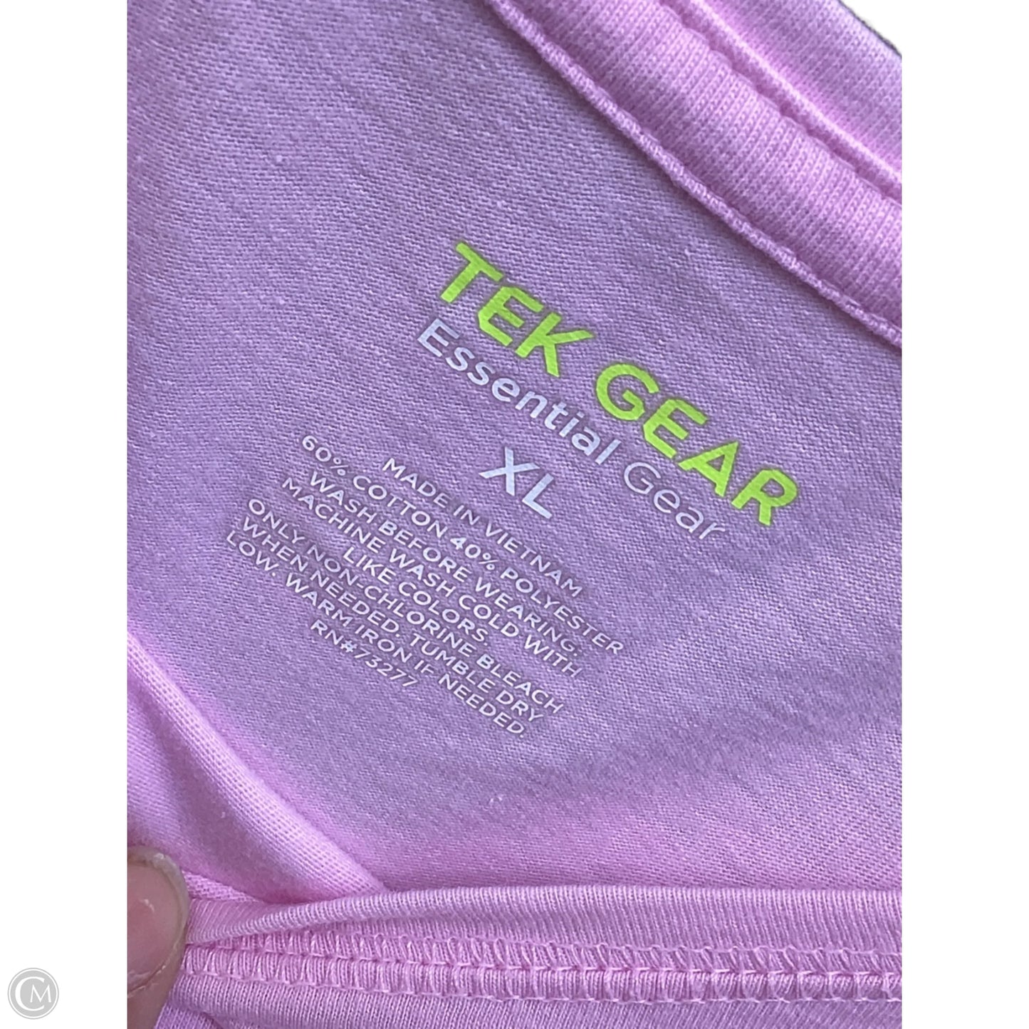 Top Short Sleeve By Tek Gear In Pink, Size: Xl