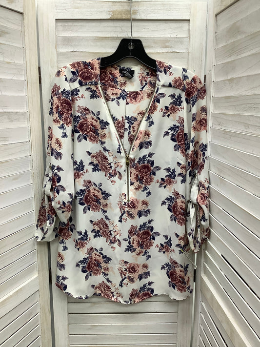 Blouse Long Sleeve By Rue 21 In Floral Print, Size: M