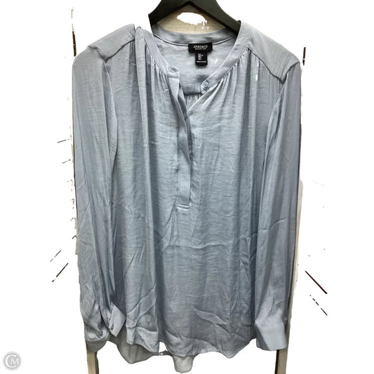 Blouse Long Sleeve By Jones And Co In Teal, Size: L