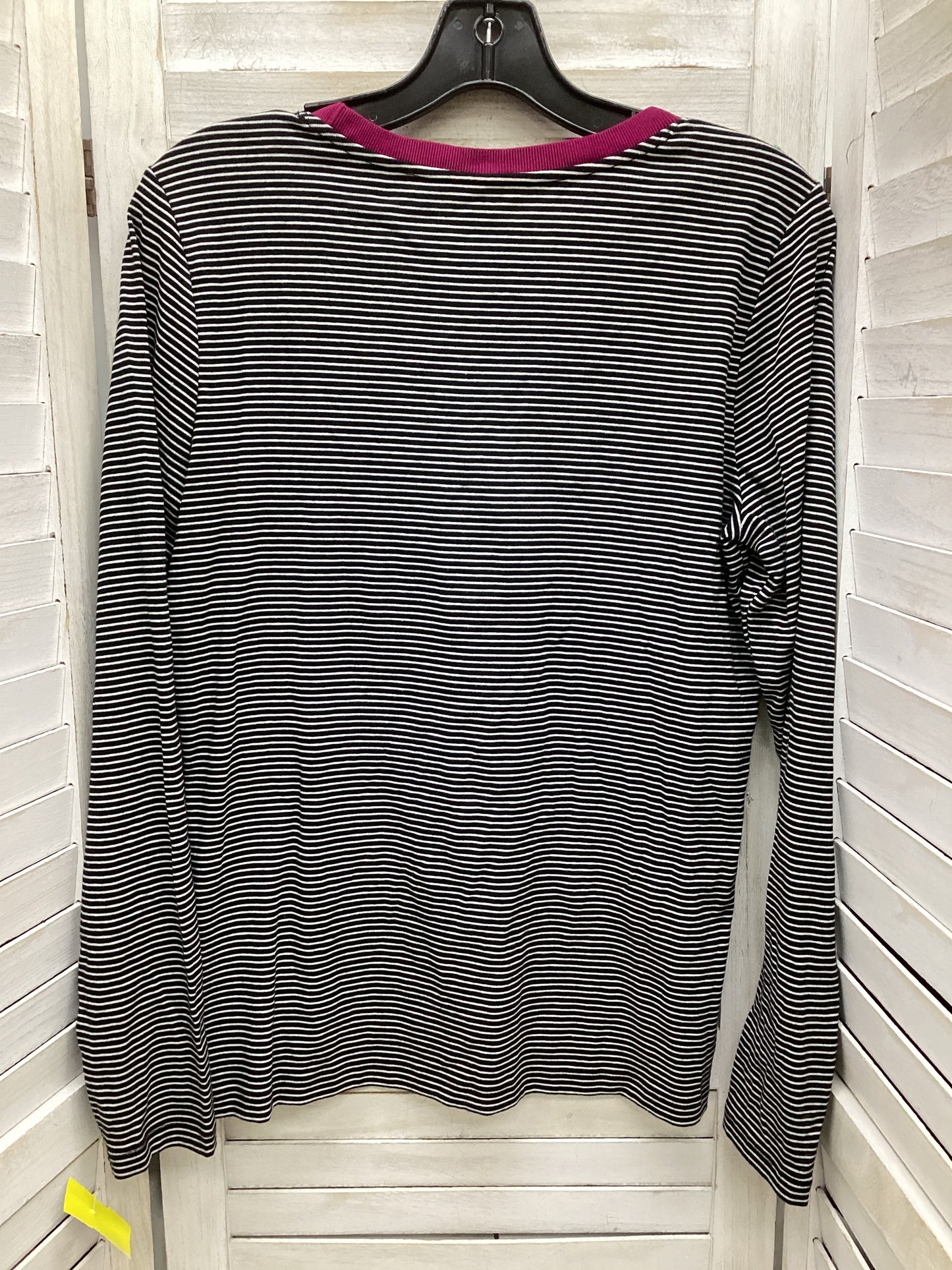 Top Long Sleeve By Lauren By Ralph Lauren In Striped Pattern, Size: L