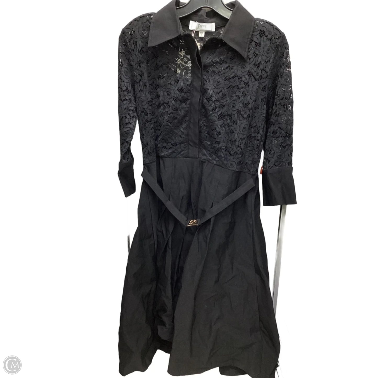 Dress Party Midi By Clothes Mentor In Black, Size: L