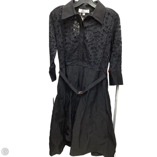 Dress Party Midi By Clothes Mentor In Black, Size: L